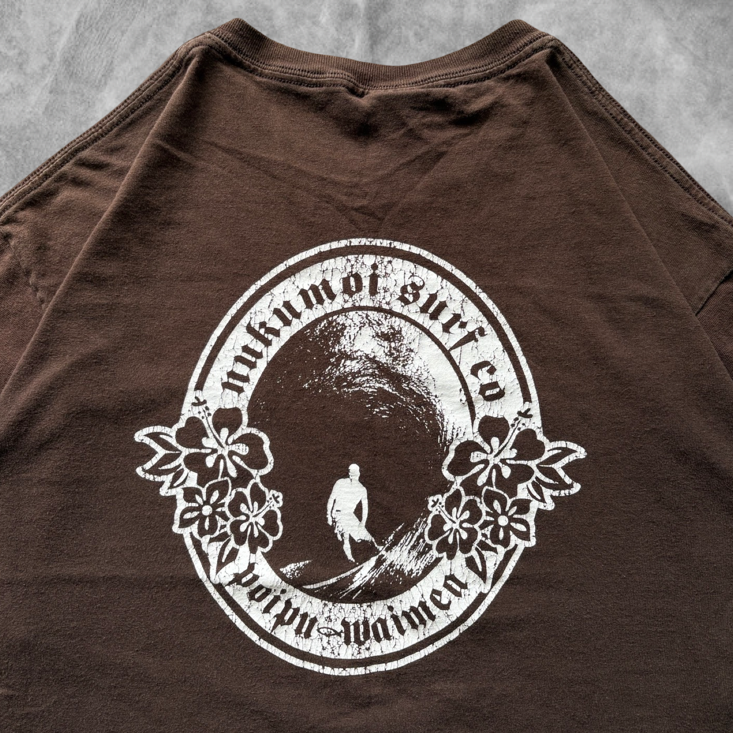 Brown Nukumoi Surf Co. Shirt 2000s (L)