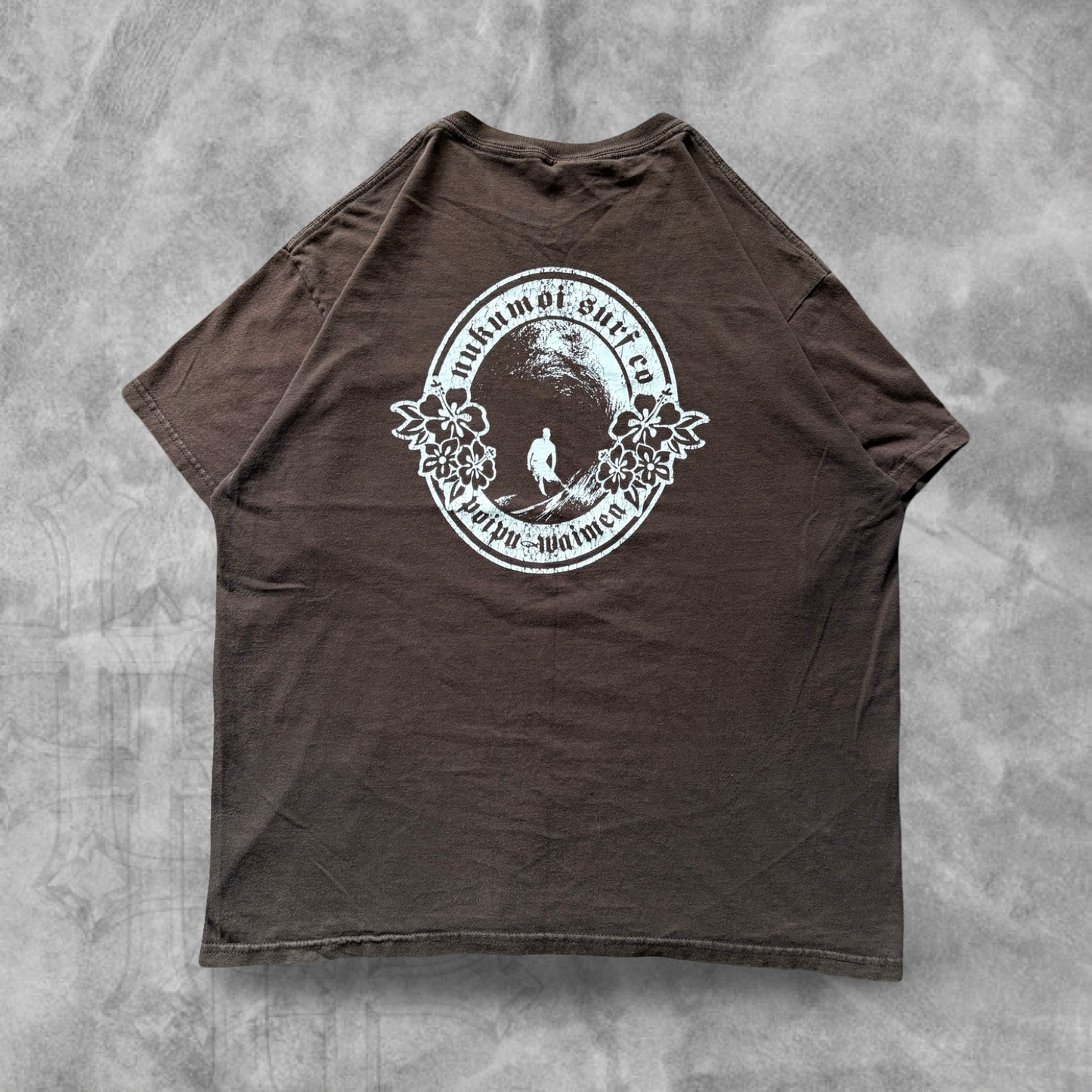 Brown Nukumoi Surf Co. Shirt 2000s (L)