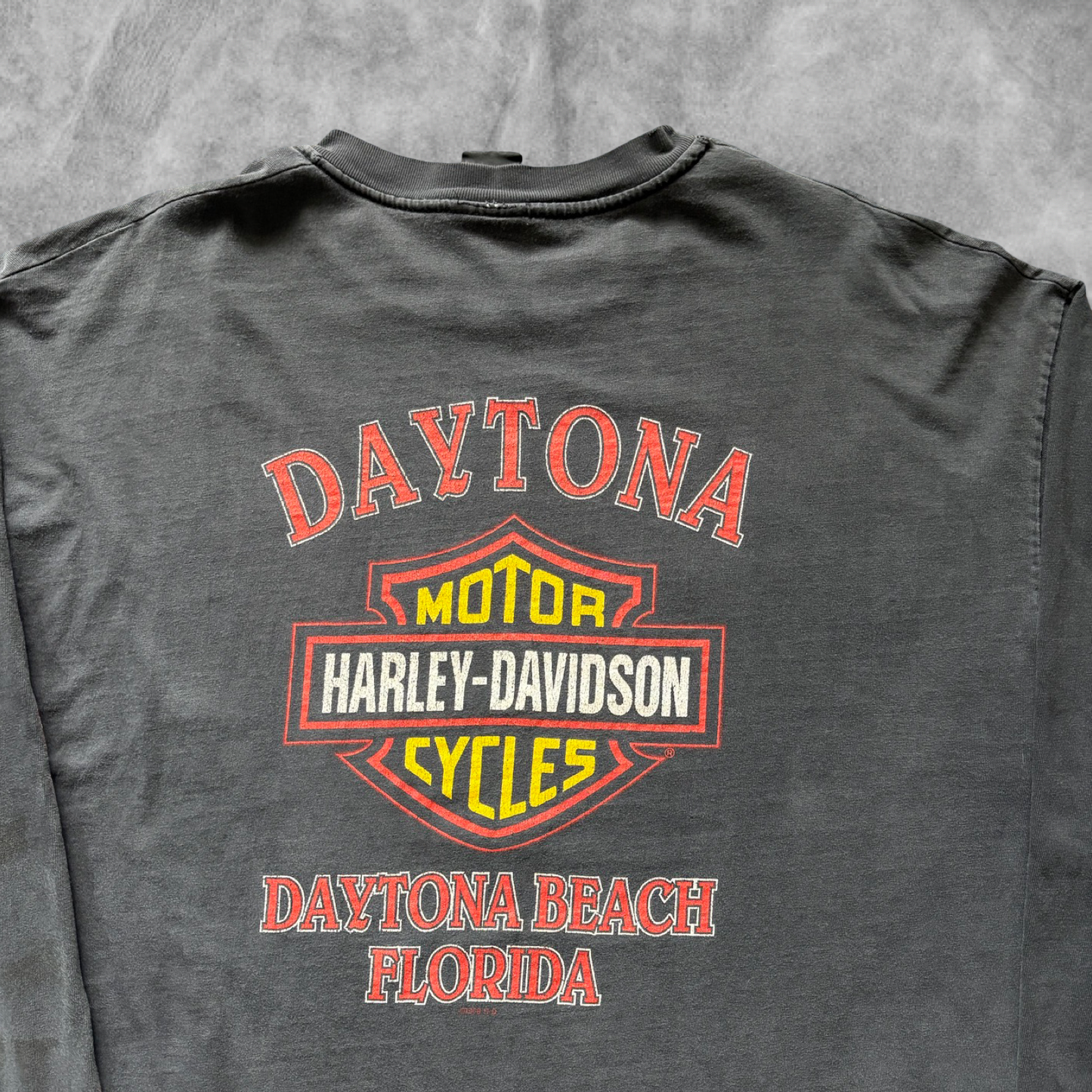 Faded Gray Harley Davidson Bike Week Long Sleeve Shirt 1999 (XL)
