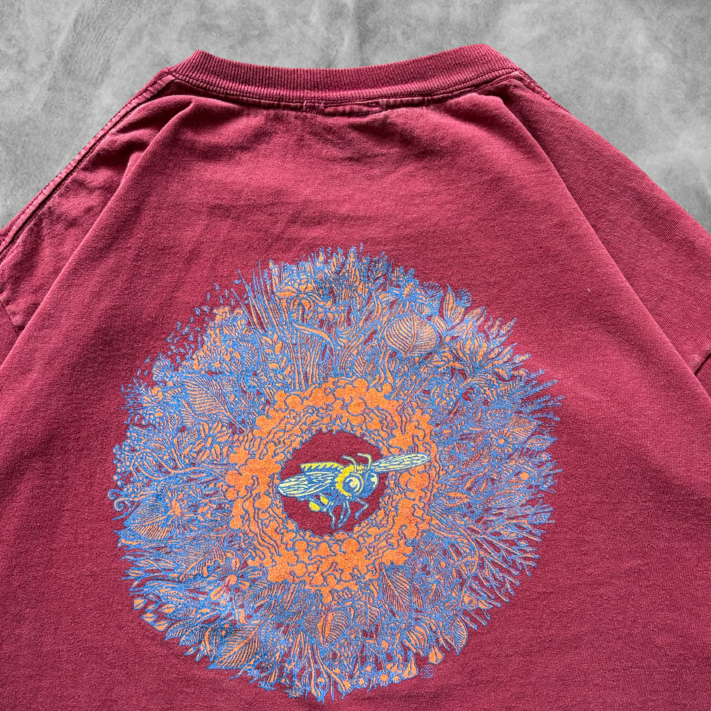 Maroon Pollock Phish Shirt 1990s (XL)