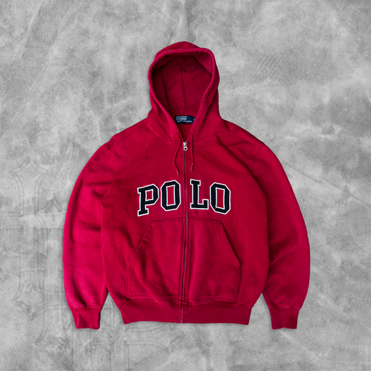 Red Polo Hooded Jacket 1990s (S)