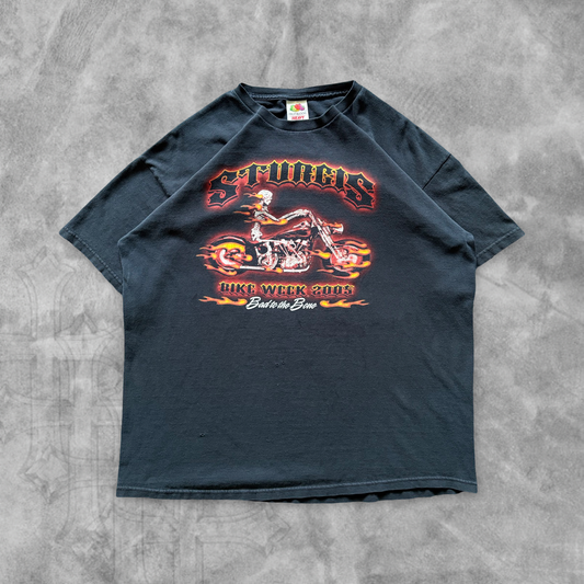 Faded Black Sturgis Bike Week Shirt 2005 (XL)