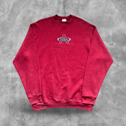 Maroon Wilson Athletic Sweatshirt 1990s (XL)