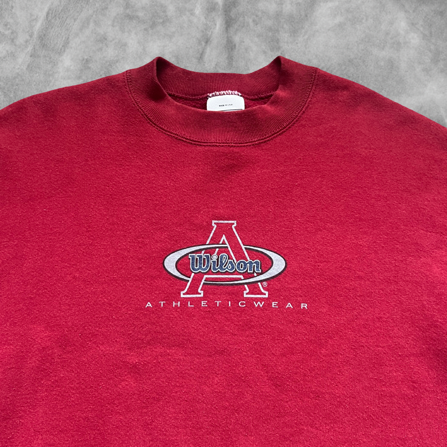 Maroon Wilson Athletic Sweatshirt 1990s (XL)