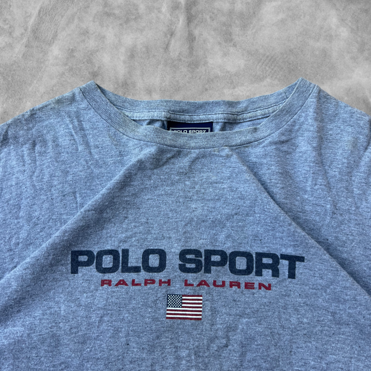 Grey Polo Sport Shirt 1990s (S)