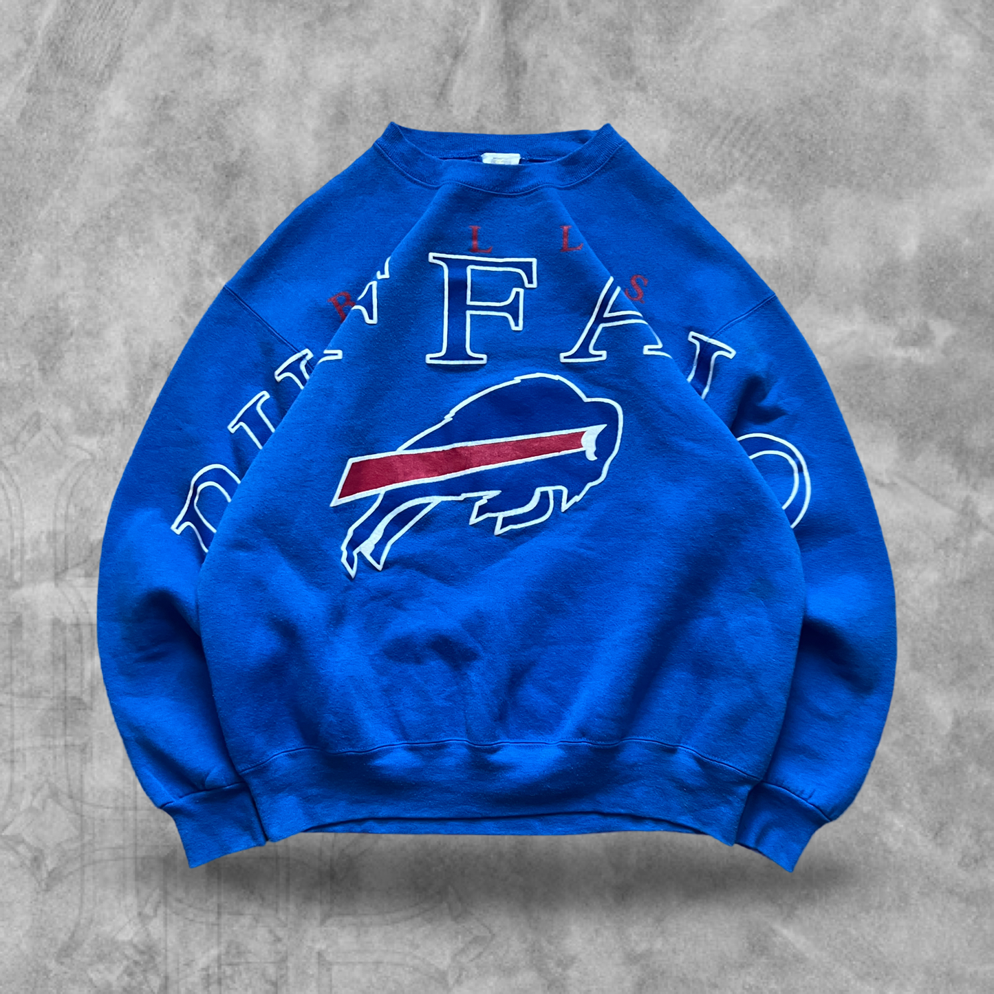 Blue Buffalo Bills Spell Out Sweatshirt 1990s (XL)