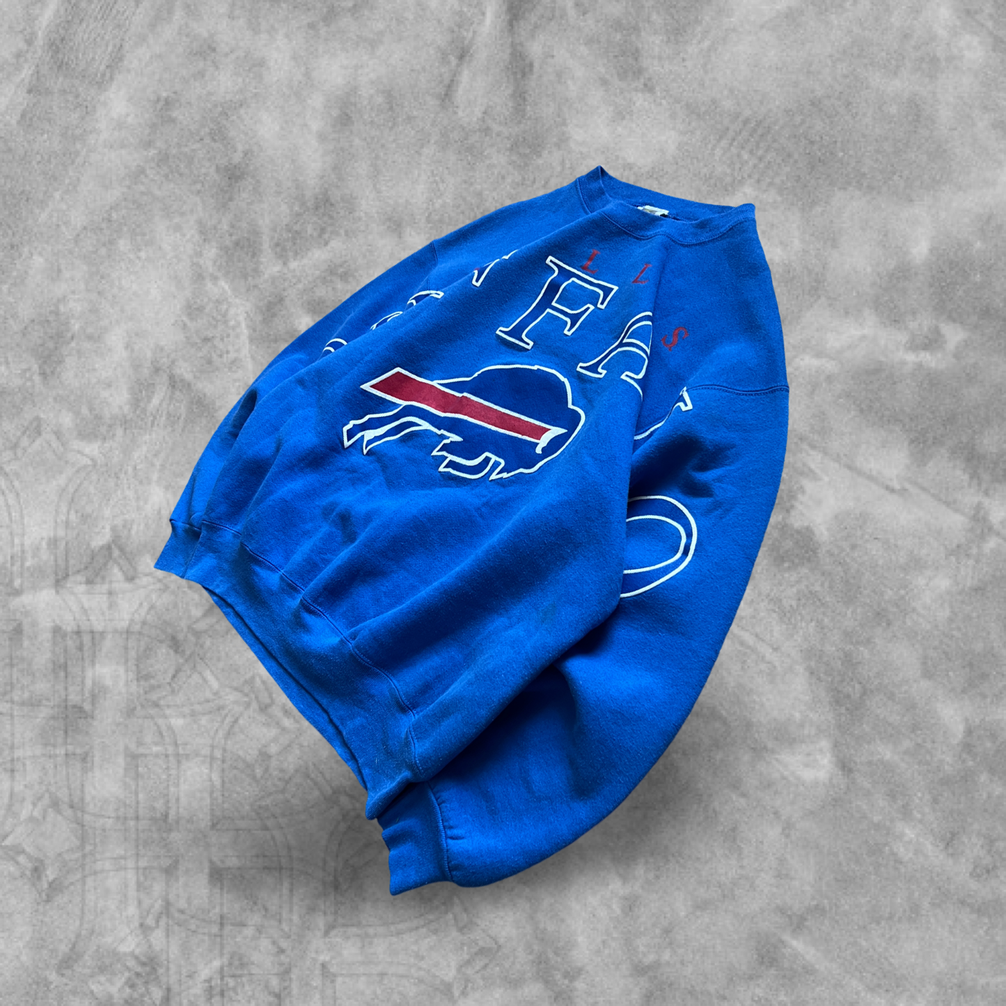 Blue Buffalo Bills Spell Out Sweatshirt 1990s (XL)
