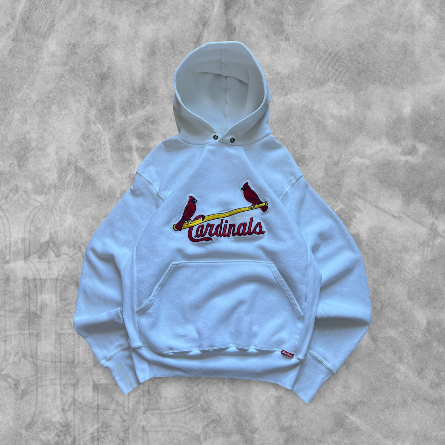 White Saint Louis Cardinals Hoodie 1990s (L)