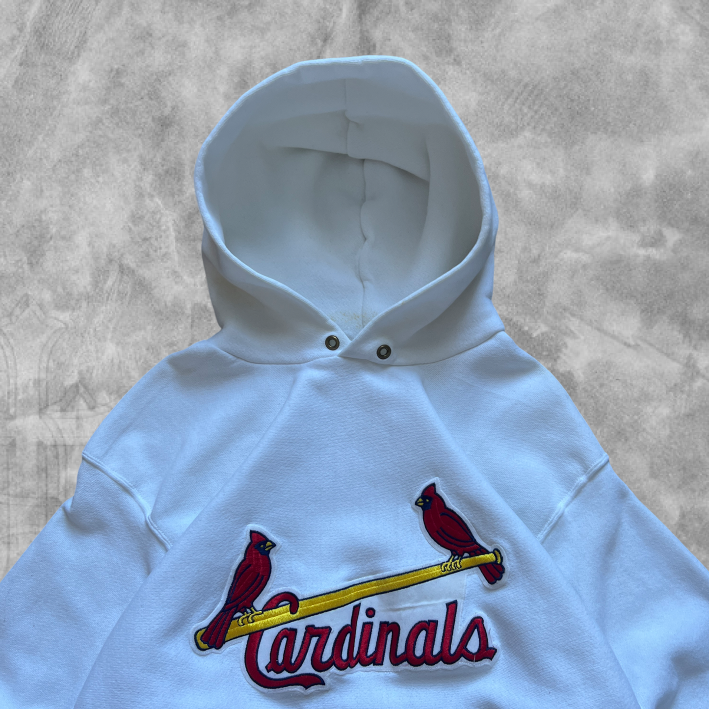 White Saint Louis Cardinals Hoodie 1990s (L)