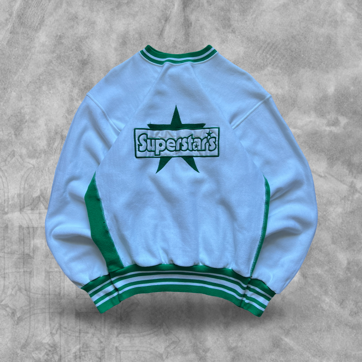 White Superstars Sweatshirt 1990s (M)