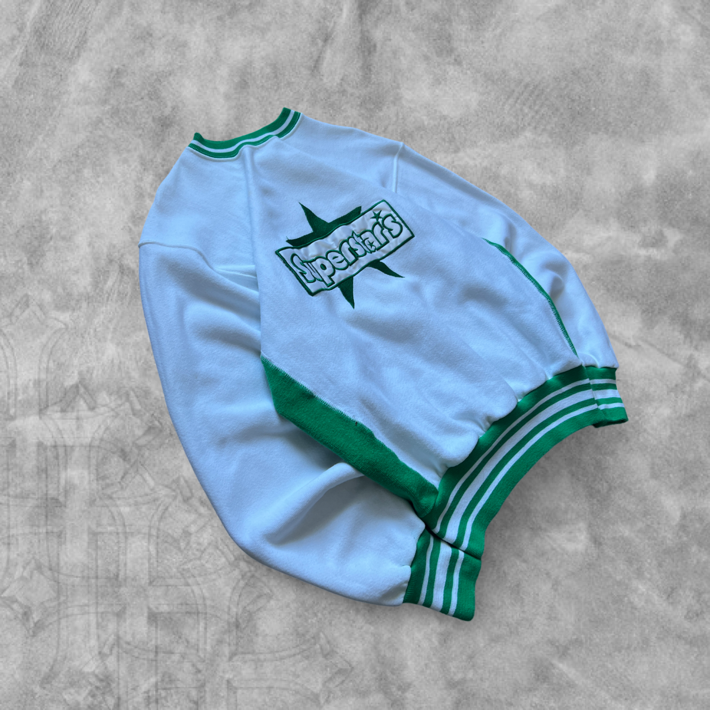 White Superstars Sweatshirt 1990s (M)