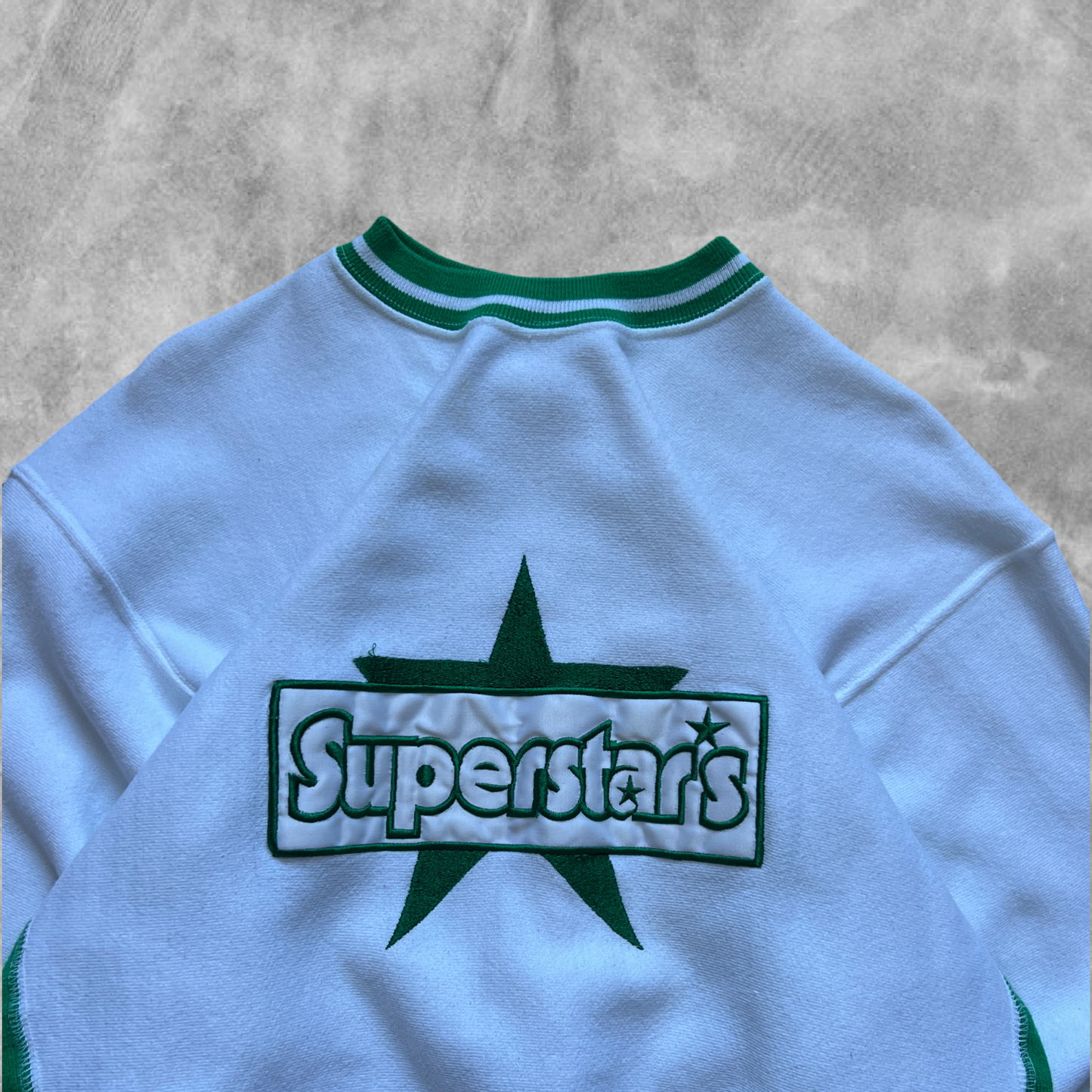 White Superstars Sweatshirt 1990s (M)
