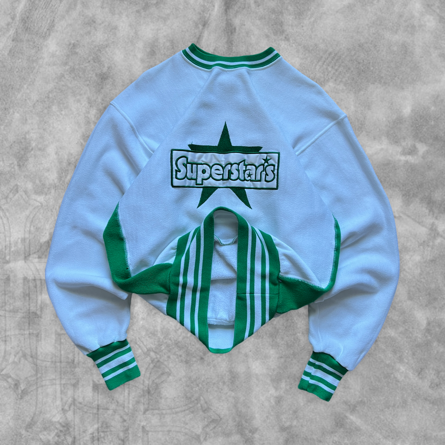 White Superstars Sweatshirt 1990s (M)
