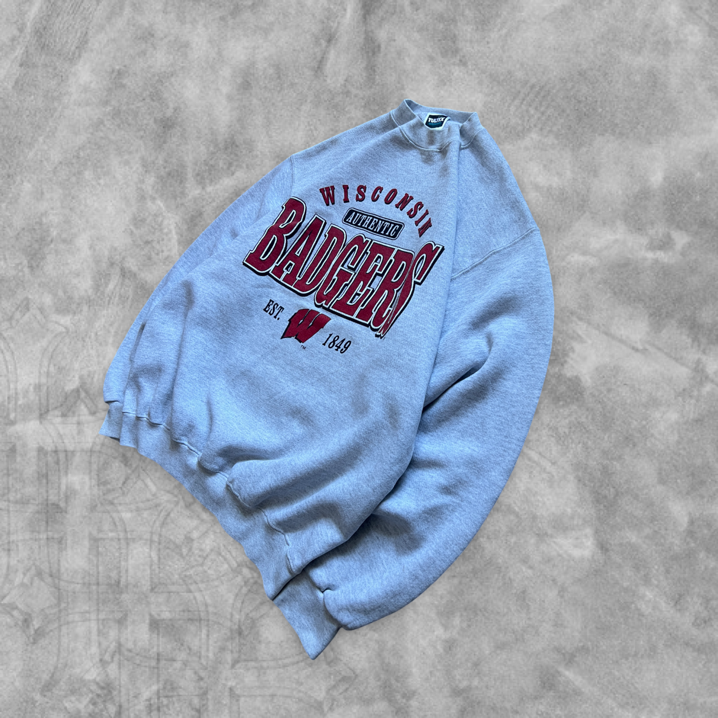Heather Gray Wisconsin Badgers Sweatshirt 1990s (L)