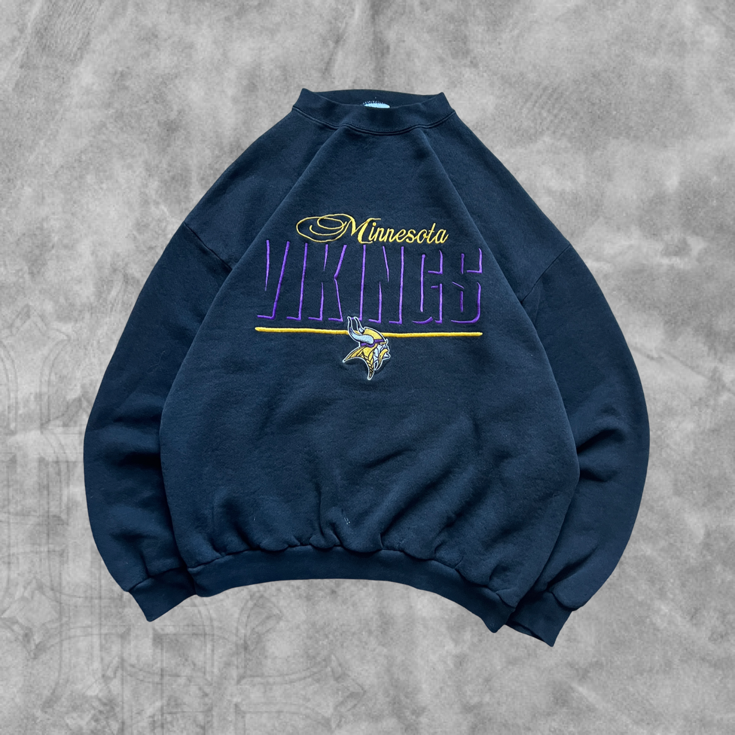 Black Minnesota Vikings Sweatshirt 1990s (L)