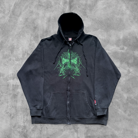 Black West Coast Choppers Hooded Jacket 2000s (XL)