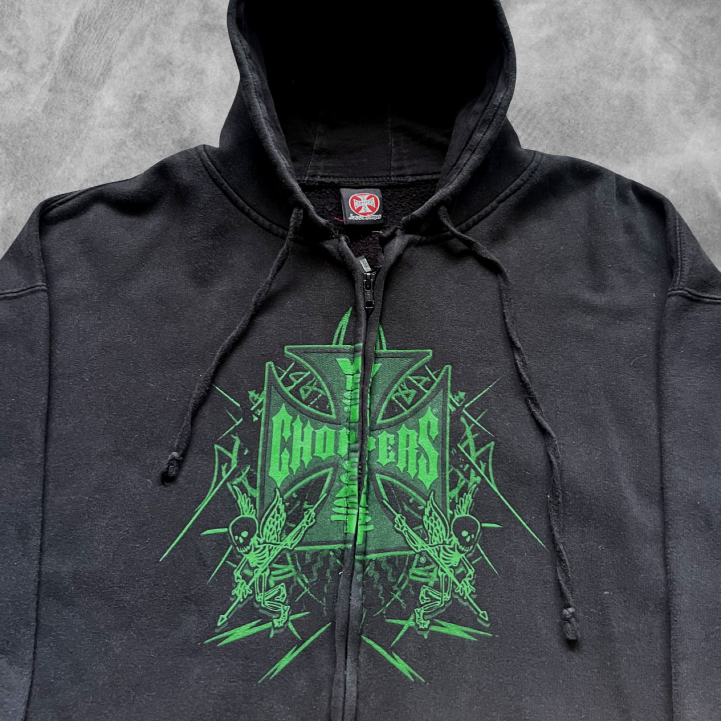 Black West Coast Choppers Hooded Jacket 2000s (XL)