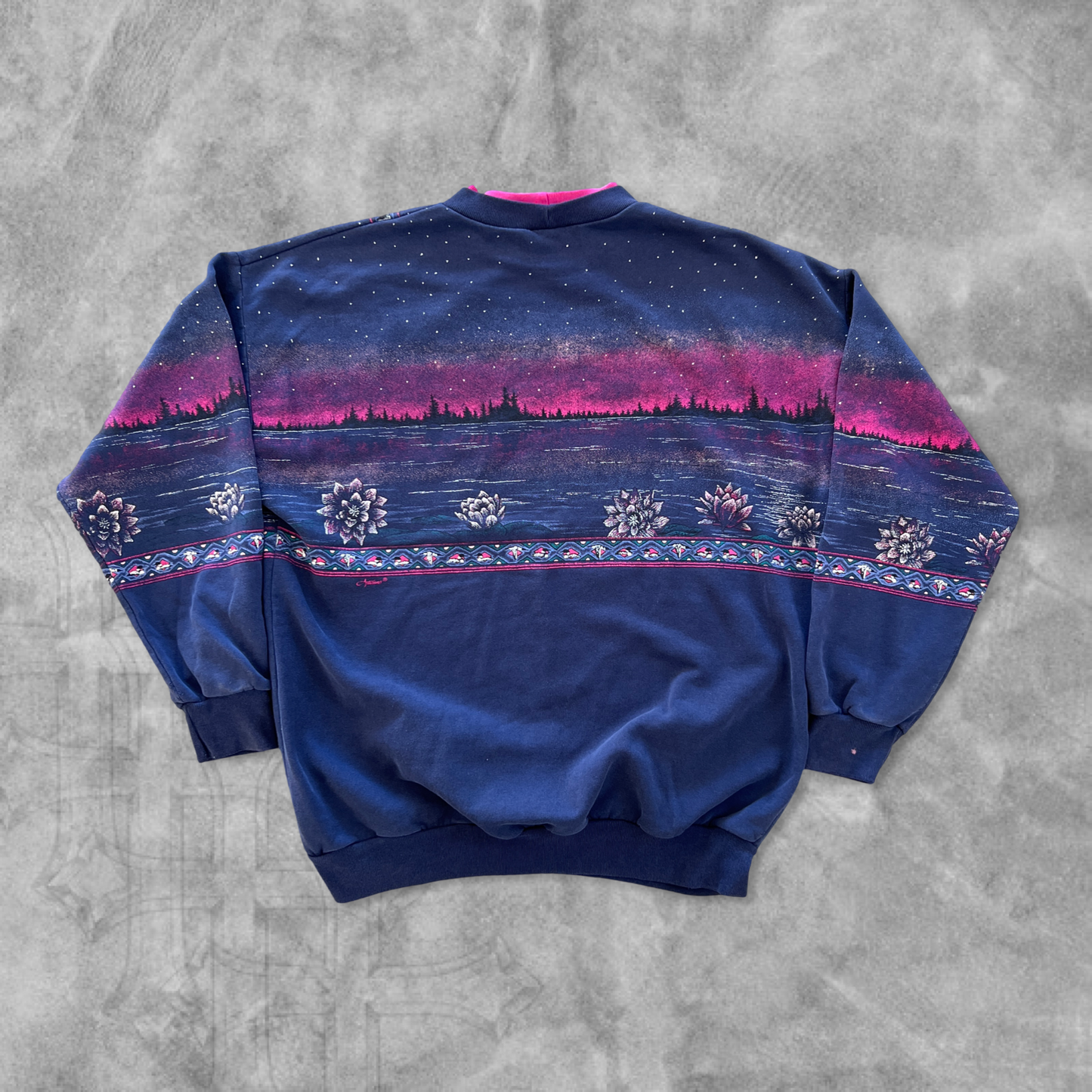 Multicolored Northern Light AOP Sweatshirt 1990s (L)