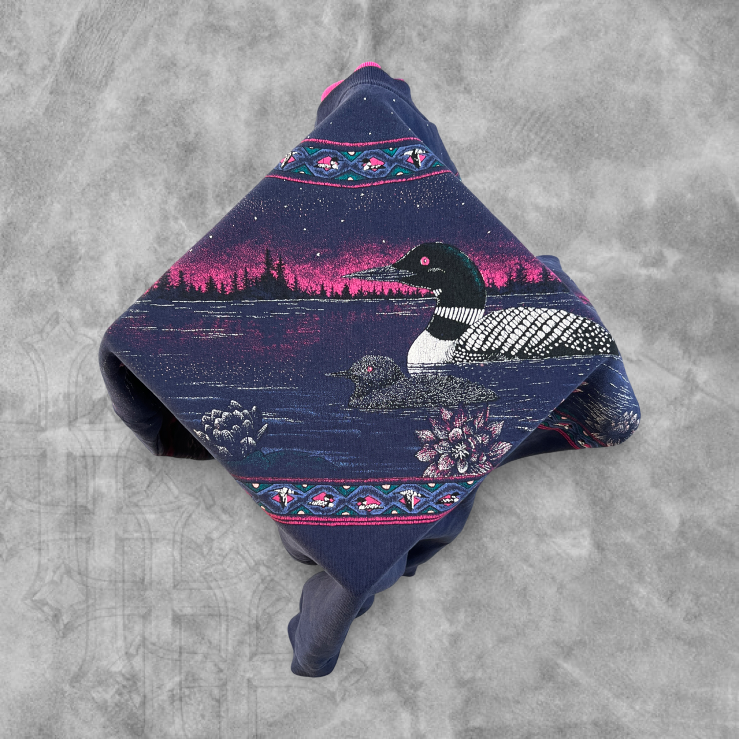 Multicolored Northern Light AOP Sweatshirt 1990s (L)