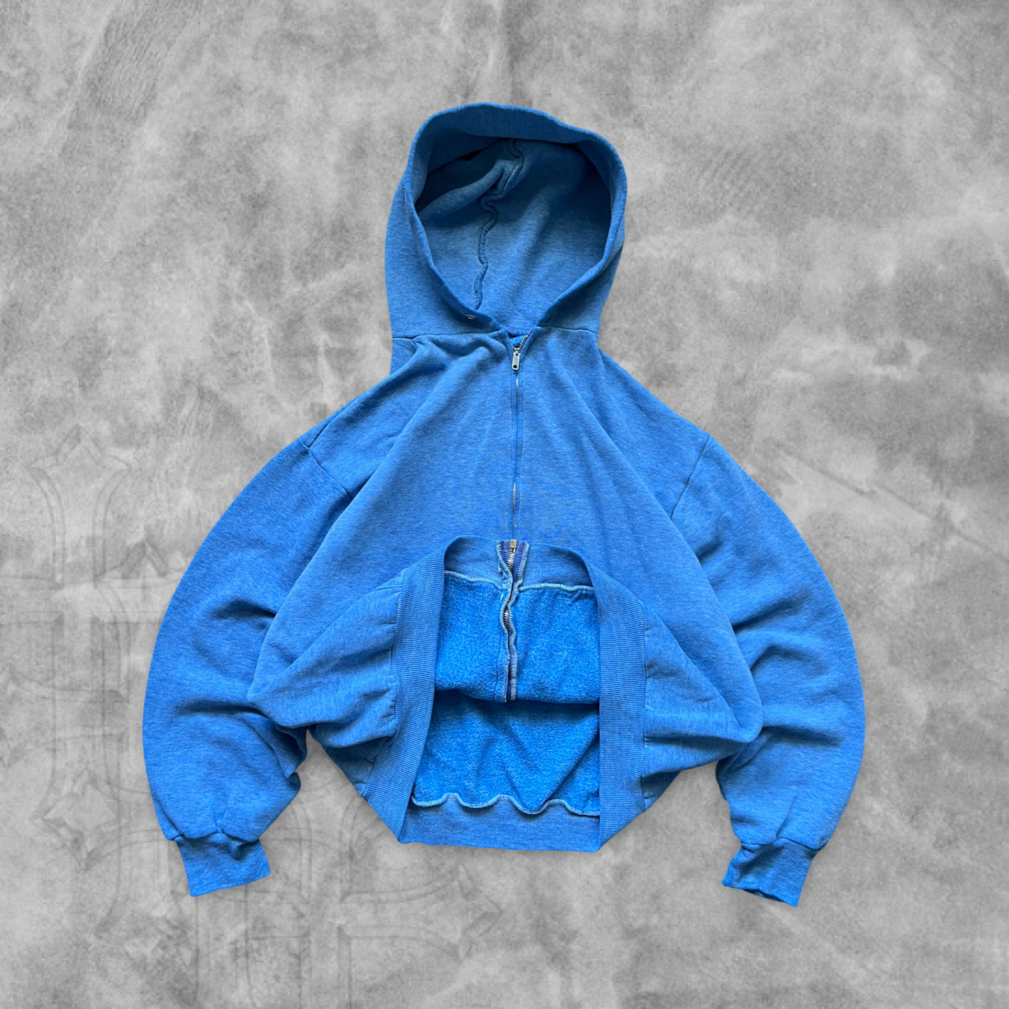 Sky Blue Hooded Jacket 1980s (S)