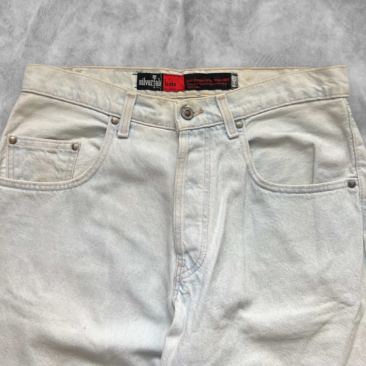 Faded Denim Levi’s 501 Silver Tab Jeans 1990s (34x34)