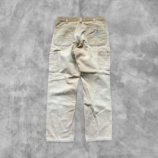 Faded Tan Carhartt Carpenter Pants 2000s (34x30)