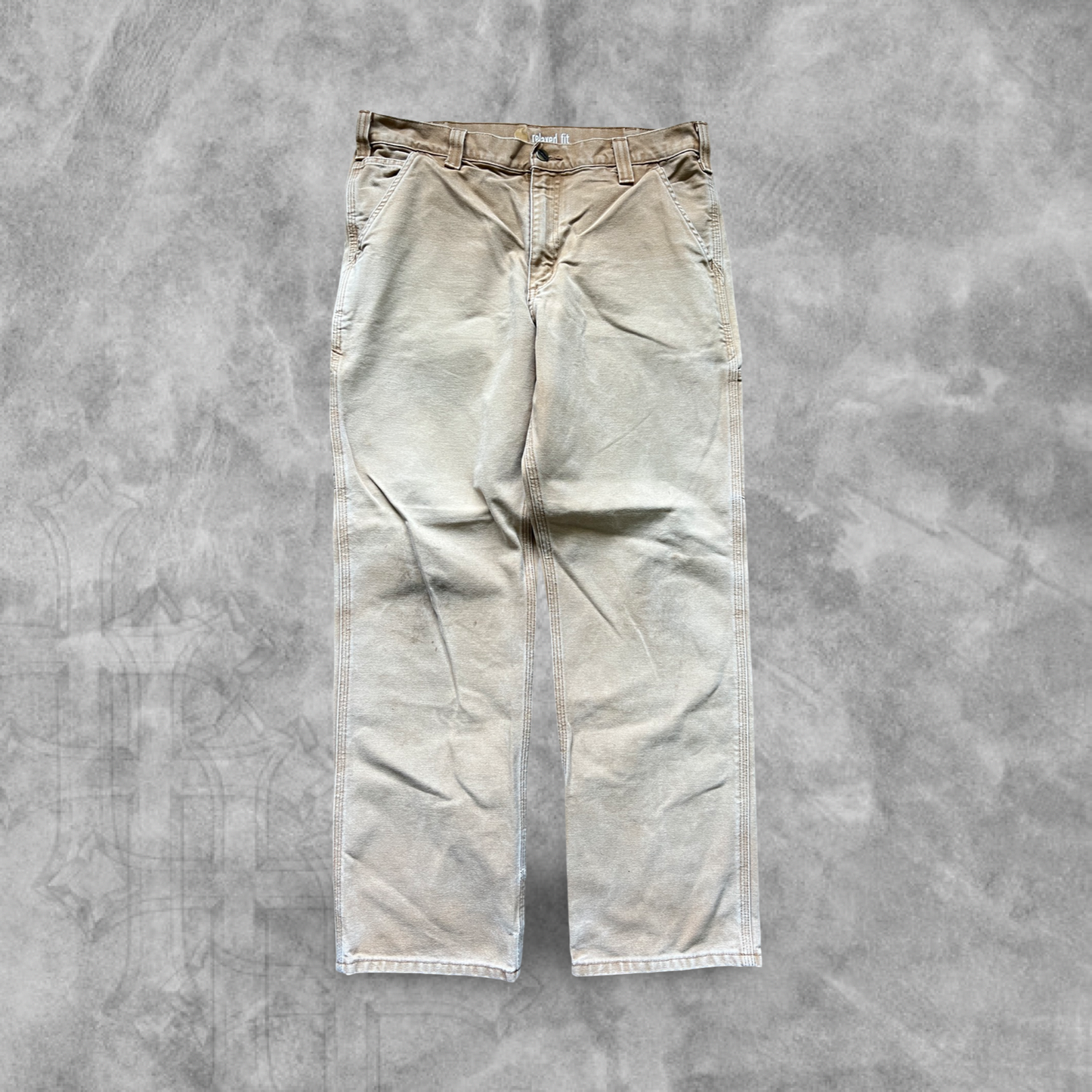 Faded Tan Carhartt Carpenter Pants 2000s (34x30)