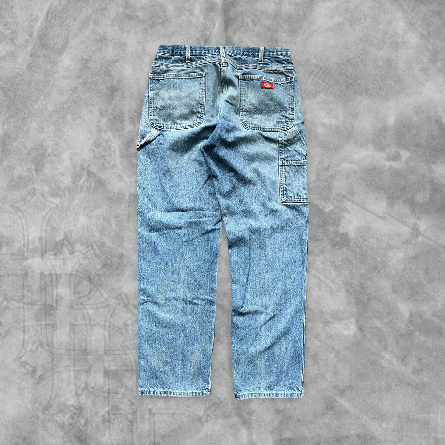 Faded Denim Dickies Carpenter Jeans 1990s (36x34)