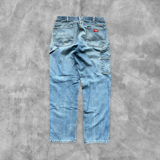 Faded Denim Dickies Carpenter Jeans 1990s (36x34)