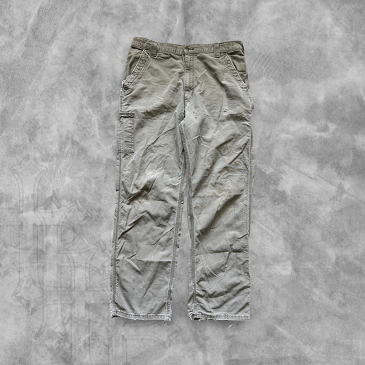Distressed Peanut Brown Carhartt Carpenter Pants 2000s (36x32)