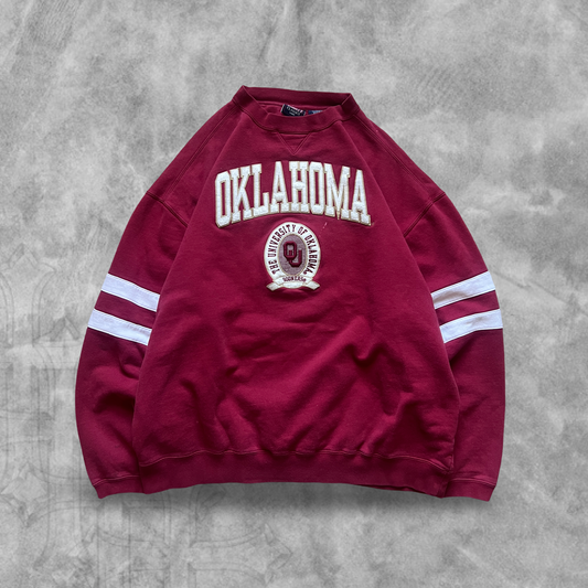 Red Oklahoma Sooners Sweatshirt 1990s (XL)