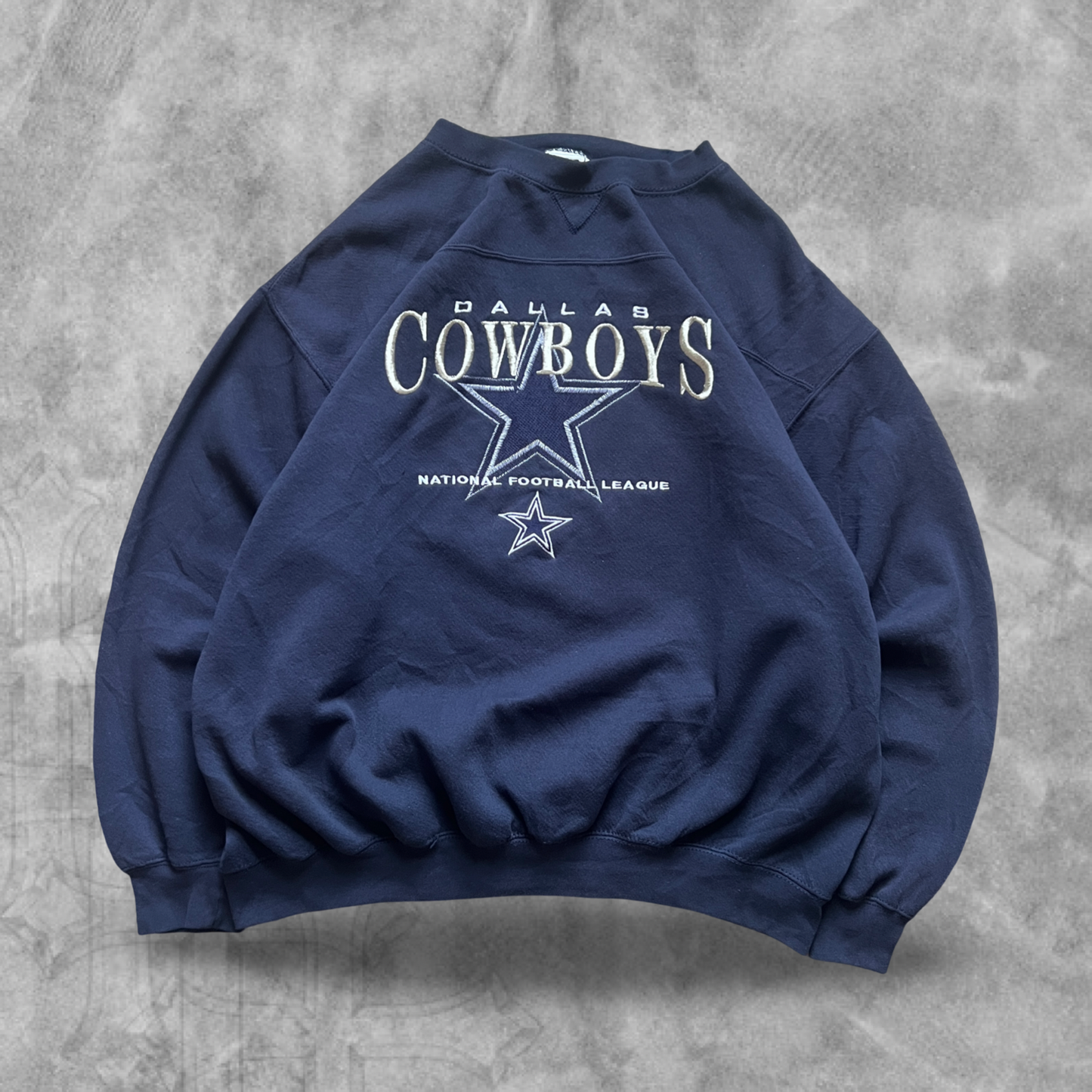 Navy Blue Dallas Cowboys Sweatshirt 1990s (XL)