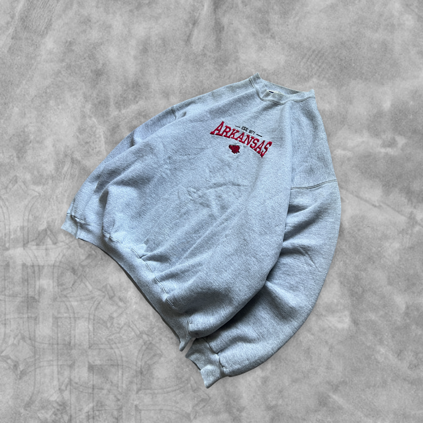Gray Arkansas Razorbacks Sweatshirt 1990s (L)
