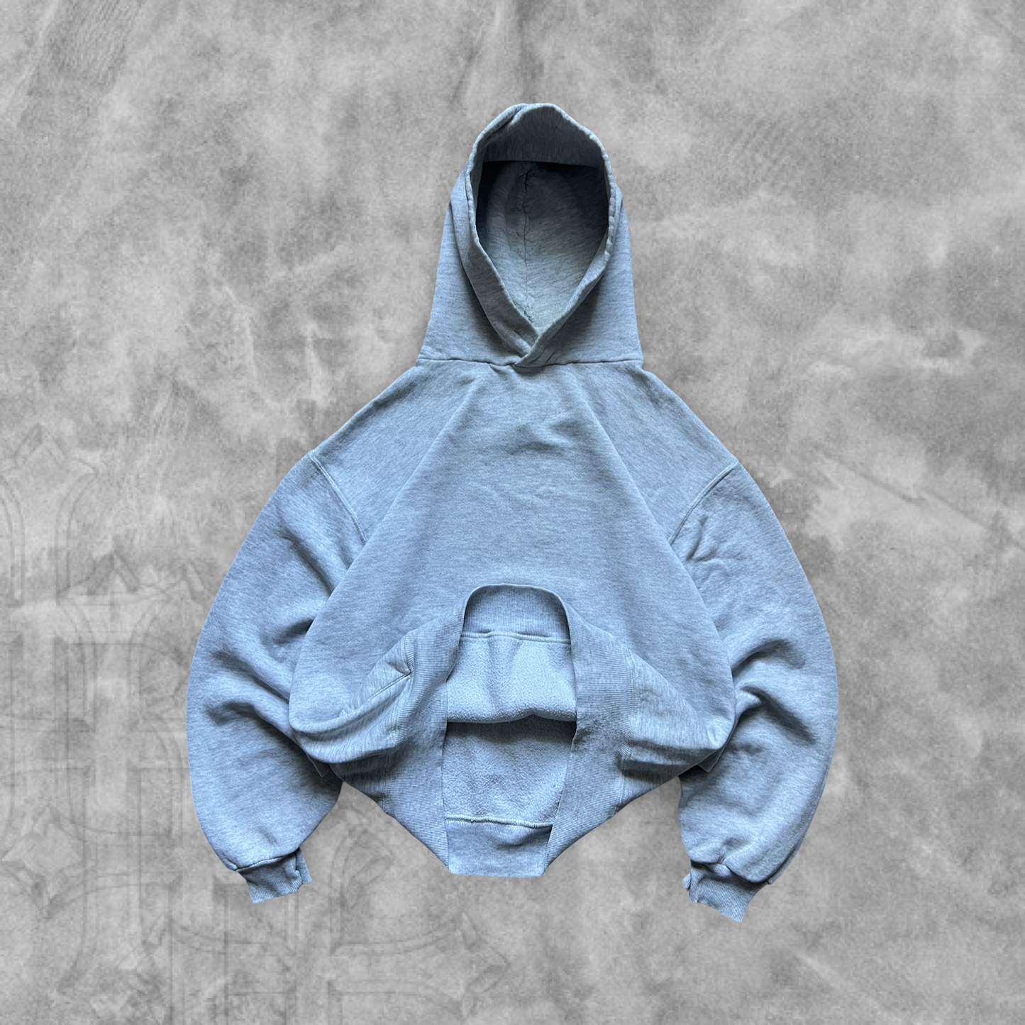 Heather Gray Russell Athletic Hoodie 1990s (S)