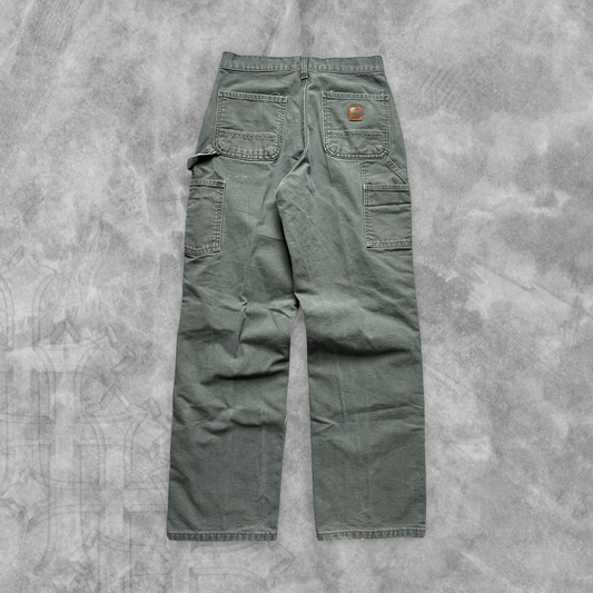 Olive Green Carhartt Carpenter Pants 2000s (32x32)