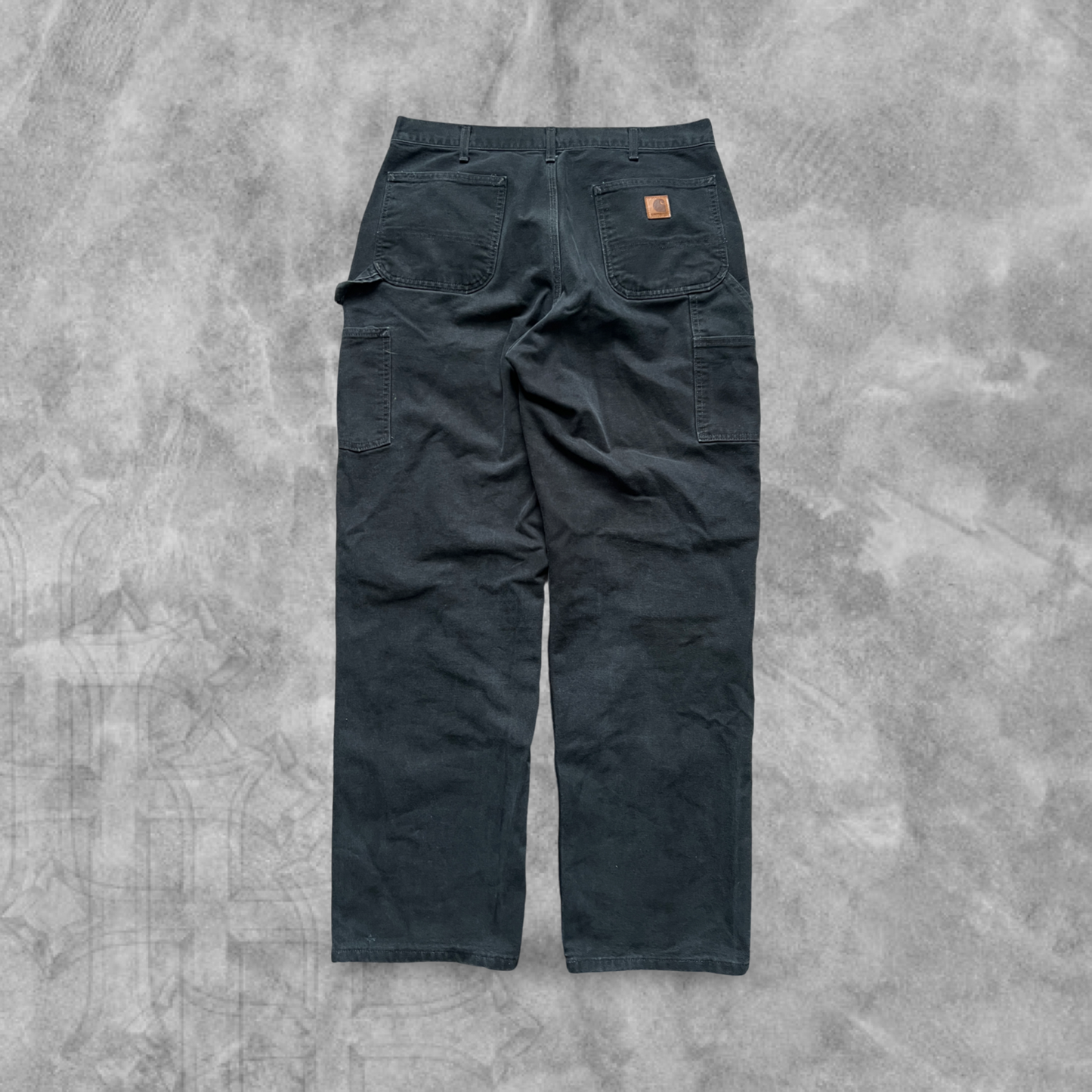 Black Carhartt Carpenter Pants 2000s (35x34)